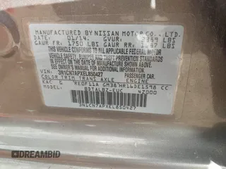 2014 Nissan Versa S Plus with VIN 3N1CN7APXEL850427, listed as a IAAI auction lot 41941915 with 65,155 mi miles. Bid and sale history available at carsss.com. Image 9.