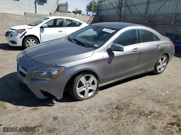 2015 Mercedes-Benz CLA-Class CLA 250 with VIN WDDSJ4EB9FN278680, listed as a Copart auction lot 50558855 with 89,663 mi miles and Salvage Title. Bid and sale history available at carsss.com. Image 1.