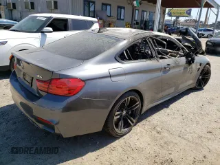 2015 BMW M4 with VIN WBS3R9C52FK333207, listed as a Copart auction lot 46253963 with 0 mi miles. Bid and sale history available at carsss.com. Image 3.