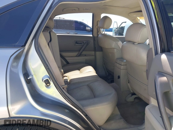 2005 Infiniti FX with VIN JNRAS08W45X202491, listed as a IAAI auction lot 42479564 with 223,299 mi miles and . Bid and sale history available at DreamBid. Image 8.