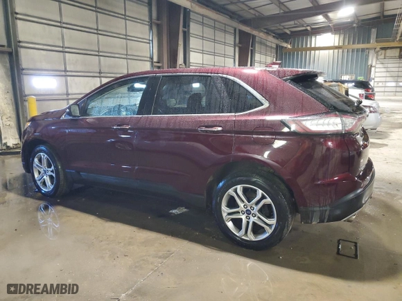 2017 Ford Edge Titanium with VIN 2FMPK4K88HBB02803, listed as a Copart auction lot 47005715 with 115,256 mi miles and Salvage Title. Bid and sale history available at carsss.com. Image 2.