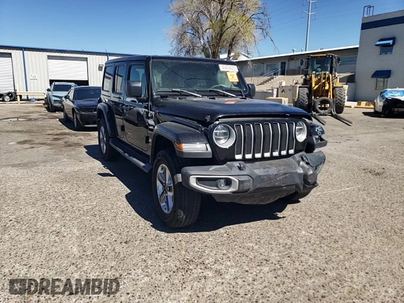 2020 Jeep Wrangler Unlimited Sahara with VIN 1C4HJXEGXLW209908, listed as a Copart auction lot 49409625 with 73,352 mi miles and Salvage title. Bid and sale history available at DreamBid. Image 11.