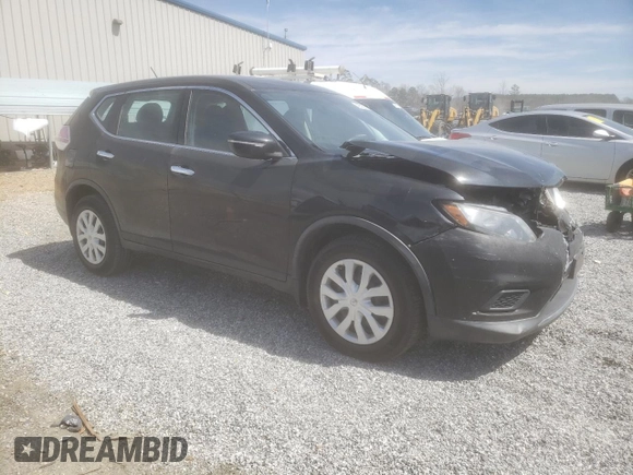 2015 Nissan Rogue S with VIN KNMAT2MV0FP524942, listed as a Copart auction lot 49583595 with 95,133 mi miles and Salvage Title. Bid and sale history available at DreamBid. Image 4.