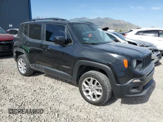 2017 Jeep Renegade Latitude with VIN ZACCJBBB7HPG57002, listed as a Copart auction lot 58260455 with 117,053 mi miles and Salvage title. Bid and sale history available at DreamBid. Image 4.