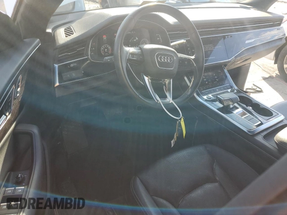 2021 Audi Q8 Premium Plus with VIN WA1EVAF16MD014460, listed as a Copart auction lot 83991764 with 53,464 mi miles and Salvage title. Bid and sale history available at DreamBid. Image 8.