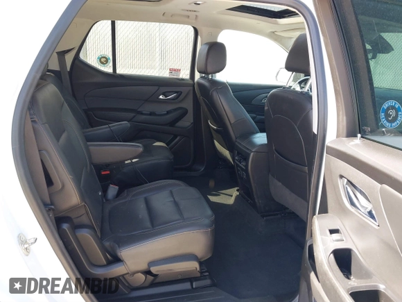 2021 Chevrolet Traverse Premier with VIN 1GNERKKW4MJ164822, listed as a IAAI auction lot 41859580 with 82,383 mi miles. Bid and sale history available at carsss.com. Image 8.