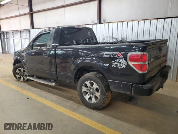 2014 Ford F-150 XL with VIN 1FTMF1EF2EKF89275, listed as a Copart auction lot 55439885 with 122,900 mi miles and Salvage title. Bid and sale history available at DreamBid. Image 2.