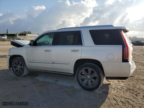 2015 Cadillac Escalade Premium with VIN 1GYS3NKJ9FR553120, listed as a Copart auction lot 45470515 with 100,082 mi miles and Salvage Title. Bid and sale history available at carsss.com. Image 2.