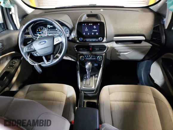 2019 Ford EcoSport SE with VIN MAJ3S2GE5KC254041, listed as a Copart auction lot 46132304 with 9,192 mi miles and Salvage Title. Bid and sale history available at DreamBid. Image 8.