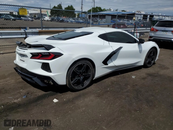 2023 Chevrolet Corvette 2LT with VIN 1G1YB2D40P5101955, listed as a Copart auction lot 68144174 with Not provided miles and Salvage title. Bid and sale history available at DreamBid. Image 3.