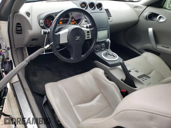 2004 Nissan 350Z Touring with VIN JN1AZ36A74M252387, listed as a Copart auction lot 71635494 with 45,040 mi miles and Salvage Title. Bid and sale history available at DreamBid. Image 8.