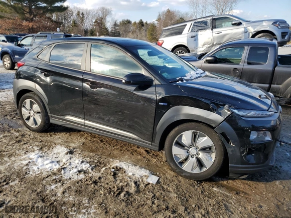 2019 Hyundai Kona Electric Ultimate with VIN KM8K53AG2KU054639, listed as a Copart auction lot 42088685 with 0 mi miles and Salvage Title. Bid and sale history available at carsss.com. Image 4.