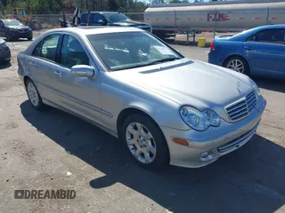 2005 Mercedes-Benz C 240 with VIN WDBRF81J95F599348, listed as a IAAI auction lot 41725376 with 210,859 mi miles and . Bid and sale history available at DreamBid. Image 1.