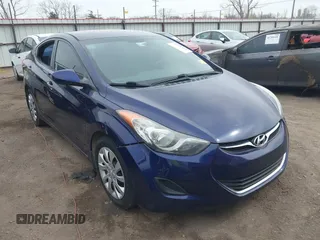 2013 Hyundai Elantra GLS z VIN 5NPDH4AE7DH161174, wystawiony jako IAAI lot #41785607 z przebiegiem 166 483 mil mil oraz . Historia ofert i sprzedaży dostępna na DreamBid. Obrazek 1.