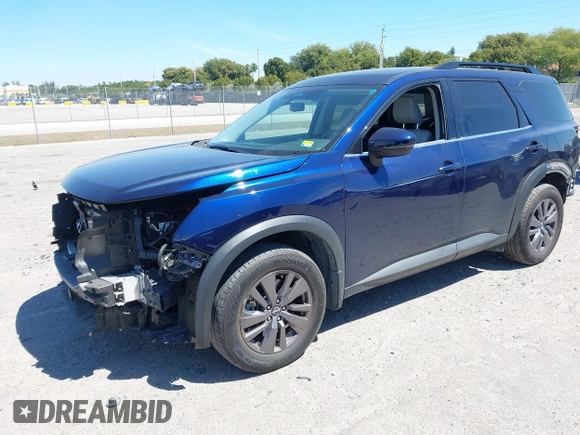 2022 Nissan Pathfinder SV with VIN 5N1DR3BAXNC239233, listed as a IAAI auction lot 41858513 with 32,632 mi miles and . Bid and sale history available at DreamBid. Image 21.