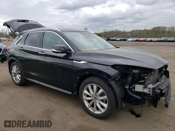 2019 Infiniti QX50 LUXE with VIN 3PCAJ5M3XKF127023, listed as a Copart auction lot 48403433 with 50,263 mi miles. Bid and sale history available at carsss.com. Image 4.