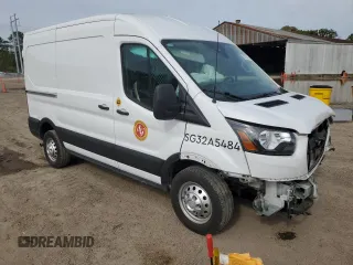 2023 Ford Transit Cargo with VIN 1FTBR2C84PKB15484, listed as a Copart auction lot 50737605 with 15,881 mi miles and Salvage title. Bid and sale history available at DreamBid. Image 4.