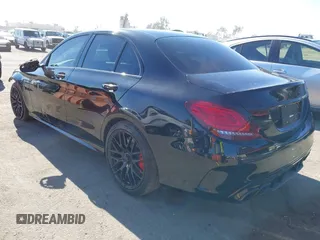 2021 Mercedes-Benz C with VIN W1KWF8HB8MR618414, listed as a IAAI auction lot 40879458 with 12,235 mi miles and . Bid and sale history available at DreamBid. Image 3.