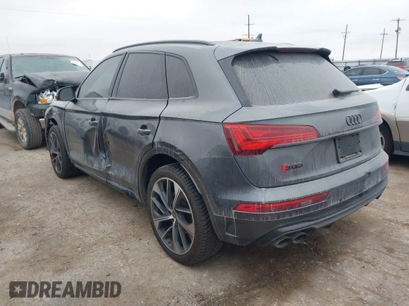 2022 Audi SQ5 Premium Plus with VIN WA1B4AFY0N2087517, listed as a IAAI auction lot 41193190 with 35,400 mi miles. Bid and sale history available at carsss.com. Image 3.