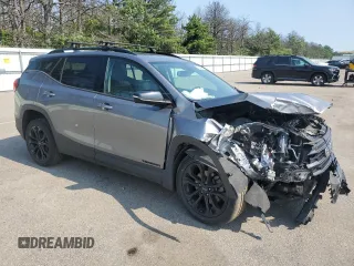 2020 GMC Terrain SLT with VIN 3GKALVEX5LL274496, listed as a Copart auction lot 63925475 with 117,439 mi miles and Salvage title. Bid and sale history available at DreamBid. Image 4.