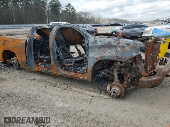 2023 Chevrolet Silverado 1500 RST with VIN 1GCUDEE80PZ308020, listed as a Copart auction lot 43011055 with Not Provided miles and Non Repairable. Bid and sale history available at DreamBid. Image 4.