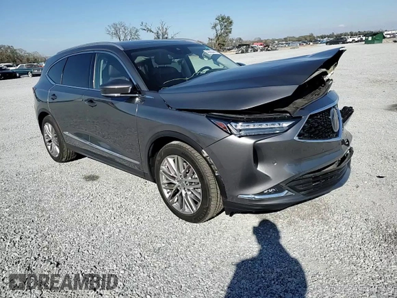 2022 Acura MDX w/Advance Package with VIN 5J8YE1H81NL047890, listed as a Copart auction lot 46604415 with 52,117 mi miles and Salvage Title. Bid and sale history available at carsss.com. Image 11.