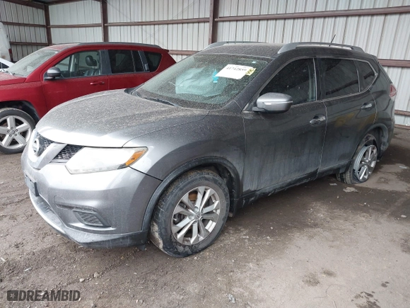 2015 Nissan Rogue SV with VIN KNMAT2MTXFP514160, listed as a IAAI auction lot 41742859 with 137,306 mi miles. Bid and sale history available at carsss.com. Image 17.