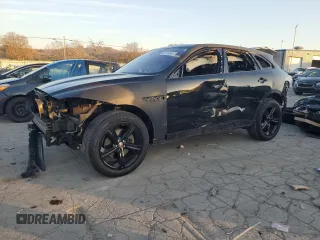 2018 Jaguar F-Pace 30t R-Sport with VIN SADCL2GX1JA287528, listed as a Copart auction lot 82124544 with 51,720 mi miles and Salvage title. Bid and sale history available at DreamBid. Image 1.