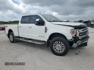 2022 Ford F-350 XL with VIN 1FT8W3BT7NEE11027, listed as a Copart auction lot 54505945 with 77,997 mi miles and Salvage title. Bid and sale history available at DreamBid. Image 4.