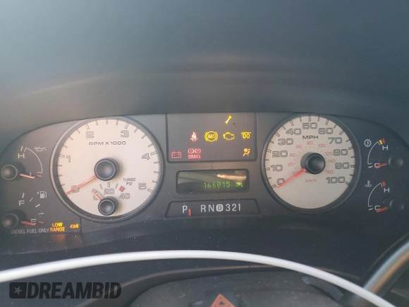 2007 Ford F-250 XL with VIN 1FTSX21P67EA04580, listed as a Copart auction lot 83778264 with 166,015 mi miles and Salvage Title. Bid and sale history available at DreamBid. Image 9.