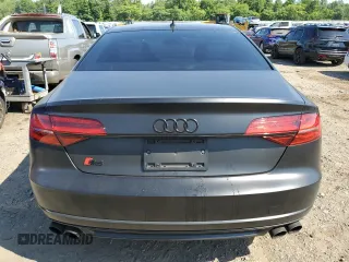 2015 Audi S8 with VIN WAUK2AFD3FN015524, listed as a Copart auction lot 58506754 with 69,866 mi miles and Salvage Title. Bid and sale history available at carsss.com. Image 6.