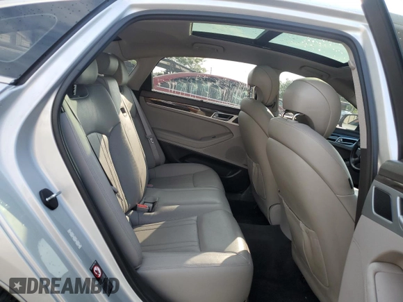 2017 Genesis G80 3.8L z VIN KMHGN4JE2HU199246, wystawiony jako Copart lot #64332695 z przebiegiem 80 508 mil mil oraz Szkoda całkowita • Salvage title. Historia ofert i sprzedaży dostępna na DreamBid. Obrazek 10.