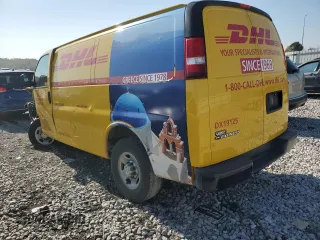 2019 Chevrolet Express Cargo with VIN 1GCWGAFP7K1235413, listed as a Copart auction lot 73735724 with Not provided miles and Salvage title. Bid and sale history available at DreamBid. Image 2.