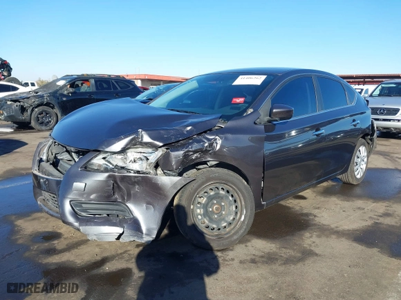 2015 Nissan Sentra S with VIN 3N1AB7AP0FY235177, listed as a IAAI auction lot 41406262 with 97,570 mi miles. Bid and sale history available at carsss.com. Image 17.