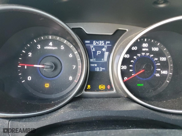 2012 Hyundai Veloster w/Black Int with VIN KMHTC6AD3CU071629, listed as a Copart auction lot 50325325 with 64,351 mi miles and Salvage Title. Bid and sale history available at carsss.com. Image 9.