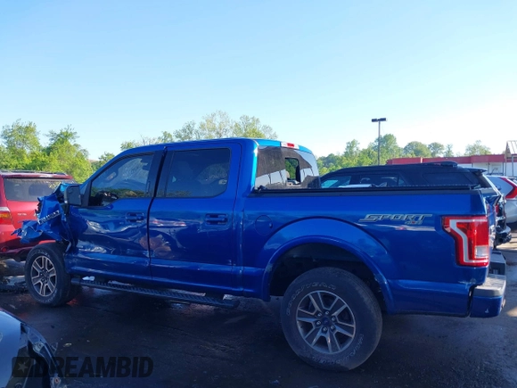 2017 Ford F-150 XL with VIN 1FTEW1EP3HFC50552, listed as a IAAI auction lot 39303694 with 102,782 mi miles. Bid and sale history available at carsss.com. Image 15.