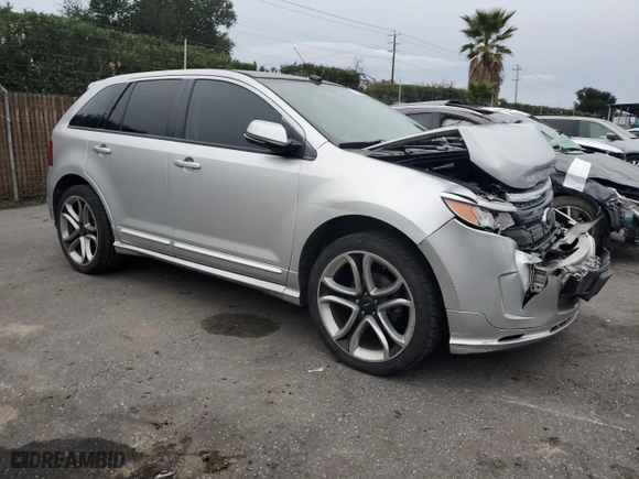 2014 Ford Edge Sport with VIN 2FMDK3AK6EBA18744, listed as a Copart auction lot 86622524 with 126,670 mi miles and Salvage Title. Bid and sale history available at carsss.com. Image 4.