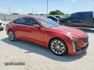 2020 Cadillac CT5 Premium Luxury with VIN 1G6DN5RK3L0139678, listed as a Copart auction lot 58495065 with 76,105 mi miles and Salvage title. Bid and sale history available at DreamBid. Image 4.