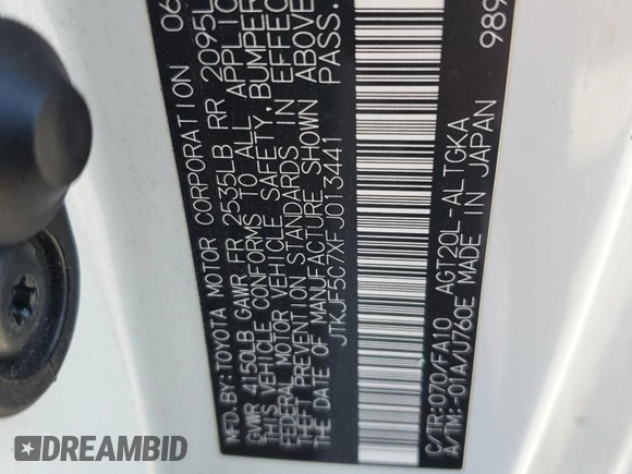 2015 Scion tC with VIN JTKJF5C7XFJ013441, listed as a Copart auction lot 54880385 with 47,540 mi miles and Salvage Title. Bid and sale history available at carsss.com. Image 12.
