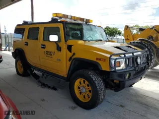 2003 Hummer H2 with VIN 5GRGN23U63H106323, listed as a Copart auction lot 76447054 with 0 mi miles and Clean Title. Bid and sale history available at carsss.com. Image 4.