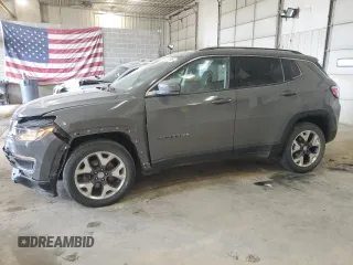 2021 Jeep Compass Limited with VIN 3C4NJDCB5MT528455, listed as a Copart auction lot 51691595 with 88,598 mi miles and Salvage Title. Bid and sale history available at DreamBid. Image 1.