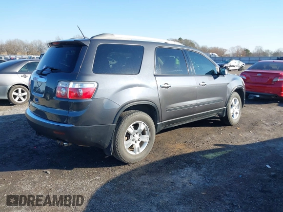 2011 GMC Acadia SL with VIN 1GKKRNED9BJ132814, listed as a IAAI auction lot 41433152 with 203,814 mi miles and . Bid and sale history available at carsss.com. Image 4.