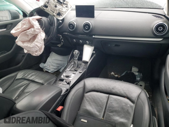 2015 Audi A3 1.8T Premium with VIN WAUACGFFXF1001933, listed as a Copart auction lot 42617005 with 0 mi miles and Salvage Title. Bid and sale history available at carsss.com. Image 8.