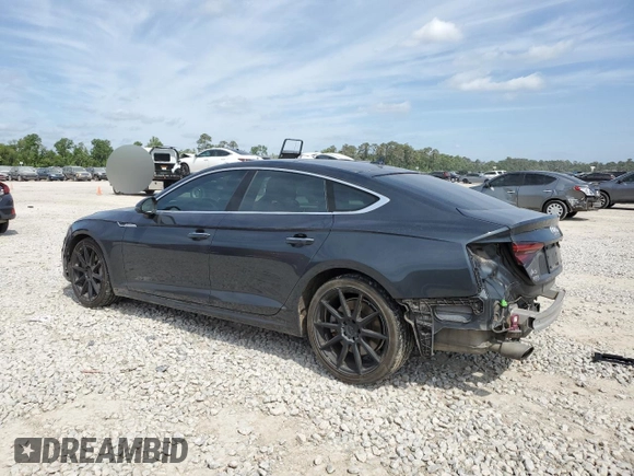 2018 Audi A5 Sportback Prestige z VIN WAUCNCF5XJA018579, wystawiony jako Copart lot #53323405 z przebiegiem 76 549 mil mil oraz Szkoda całkowita • Salvage title. Historia ofert i sprzedaży dostępna na DreamBid. Obrazek 2.