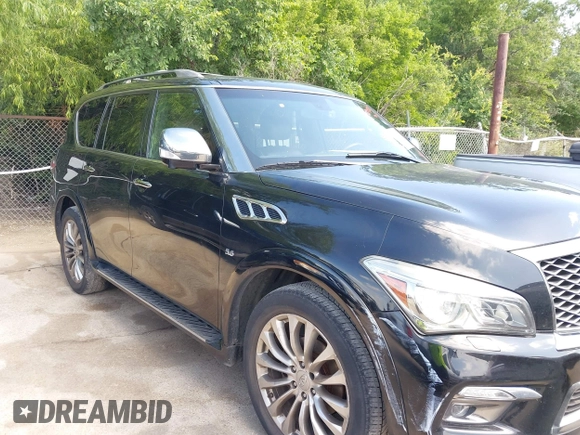 2016 Infiniti QX80 with VIN JN8AZ2NE9G9125213, listed as a IAAI auction lot 42397559 with 187,304 mi miles and . Bid and sale history available at DreamBid. Image 6.