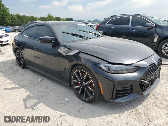 2023 BMW 4 Series M440i with VIN WBA63AW04PFP17973, listed as a Copart auction lot 63539124 with 23,425 mi miles and Salvage title. Bid and sale history available at DreamBid. Image 4.