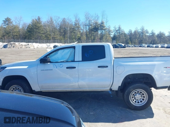 2023 Chevrolet Colorado 4WD Work Truck with VIN 1GCGTBEC1P1183966, listed as a IAAI auction lot 41717632 with 36,395 mi miles and . Bid and sale history available at DreamBid. Image 15.