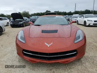 2015 Chevrolet Corvette Z51 3LT with VIN 1G1YM3D72F5111802, listed as a Copart auction lot 74503004 with 0 mi miles and Salvage Title. Bid and sale history available at carsss.com. Image 5.
