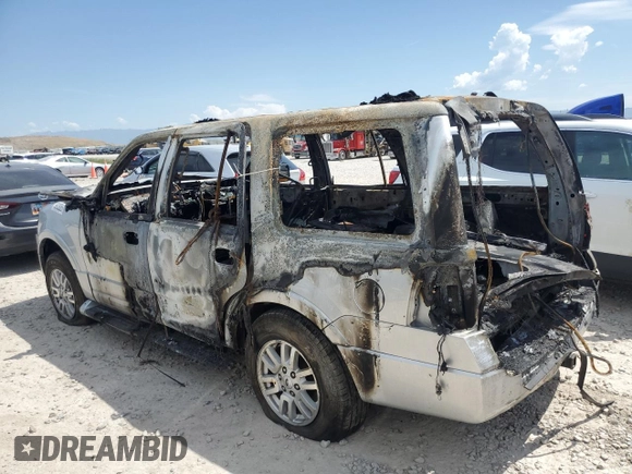 2014 Ford Expedition Limited z VIN 1FMJU2A50EEF01135, wystawiony jako Copart lot #58932625 z przebiegiem Nie podano mil oraz Szkoda całkowita • Salvage title. Historia ofert i sprzedaży dostępna na DreamBid. Obrazek 2.