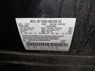 2021 Ford Explorer XLT with VIN 1FMSK8DH1MGB69650, listed as a IAAI auction lot 41651245 with 58,708 mi miles. Bid and sale history available at carsss.com. Image 9.